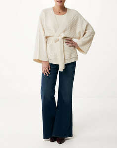 MEXX Knitted kimono cardigan with belt