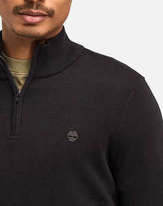 TIMBERLAND Cotton YD 1/4 Zip Sweater