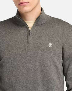 TIMBERLAND Cotton YD 1/4 Zip Sweater