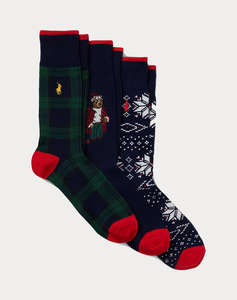 RALPH LAUREN ARCTC HLD BR-CREW SOCK-GIFT BOX