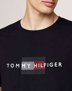 TOMMY HILFIGER HILFIGER FLAG EMBRO TEE