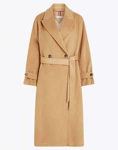 TOMMY HILFIGER REG WOOL BLEND DB BELTED COAT