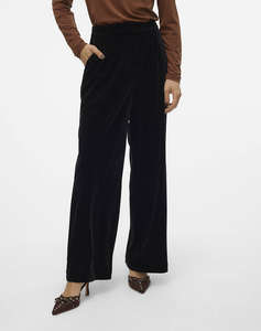 VERO MODA VMALLISON MW WIDE VELVET PANT