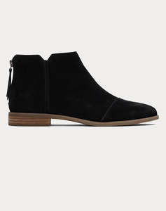 TOMS BLK SUEDE WM RYLIE BOOT