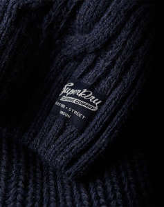 SUPERDRY D1 OVIN JACOB CABLE KNIT HALF ZIP TRICOTAT DE BARBATI