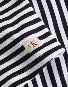 CALVIN KLEIN WOVEN LABEL RIB ROLLNECK