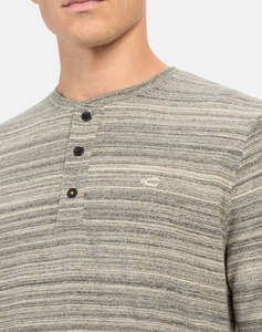 CAMEL T-Shirt M.M. Henley stripes