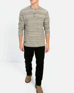 CAMEL T-Shirt M.M. Henley stripes