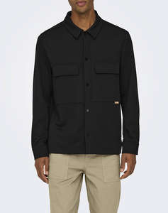 ONLY& SONS ONSJAKE PIQUE JERSEY OVERSHIRT