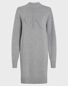 CALVIN KLEIN CK INTARSIA LOOSE SWEATER DRESS