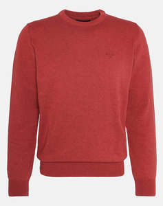 BARBOUR PIMA COTTON CREW NECK SWEATER TRICOTAT