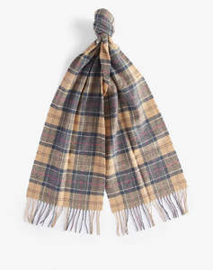 BARBOUR TARTAN LAMBSWOOL SCARF FULAR