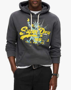 SUPERDRY D1 OVIN NEW YORK VL GRAPHIC HOODIE HANORAC DE BARBATI