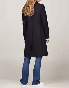 TOMMY HILFIGER WOOL BLEND CLASSIC COAT