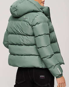 SUPERDRY D2 SDCD HOODED SPORTS PUFFER JACKET GEACA DE DAMA