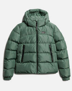 SUPERDRY D2 SDCD HOODED SPORTS PUFFER JACKET GEACA DE DAMA