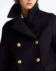 TOMMY HILFIGER WOOL BLEND DB PEACOAT