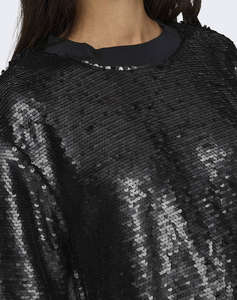 ONLY ONLFIONA SS SEQUINS TEE WVN