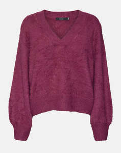 VERO MODA VMPOILU LS V-NECK PULLOVER FR