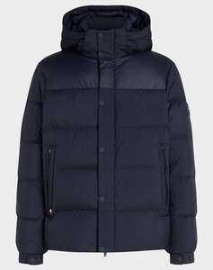 TOMMY HILFIGER MIX DOWN HOODED PUFFER JACKET