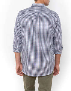 THE BOSTONIANS CAMASA CHESTER TWILL REGULAR FIT MiniCheck TWILL Button-down Regular FIT