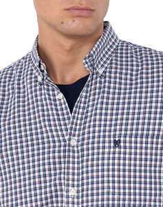 THE BOSTONIANS CAMASA CHESTER TWILL REGULAR FIT MiniCheck TWILL Button-down Regular FIT