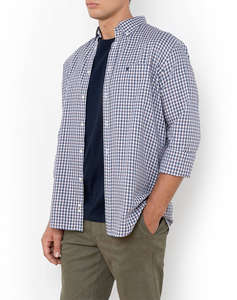 THE BOSTONIANS CAMASA CHESTER TWILL REGULAR FIT MiniCheck TWILL Button-down Regular FIT