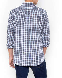 THE BOSTONIANS CAMASA MAVERICK TWILL REGULAR FIT MedCheck TWILL Button-down Regular FIT