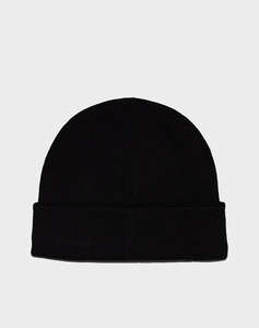 CALVIN KLEIN MONO LOGO PATCH BEANIE WARM