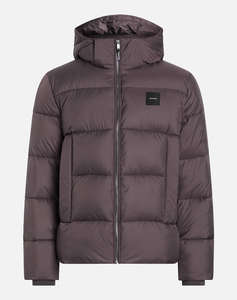 CALVIN KLEIN HOODED QUILT PUFFER MW