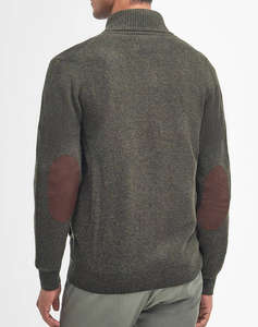 BARBOUR ESSENTIAL PATCH ZIP THROUGH KNITTED JUMPER