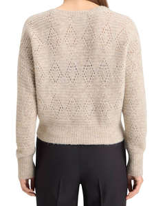 SCOTCH&SODA BOUCLE V-NECK RELAXED PULLOVER