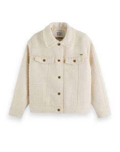 SCOTCH&SODA BOUCLE TWEED TRUCKER JACKET