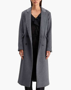 SCOTCH&SODA DOUBLE BREASTED TAILORED WOOL BLEND COAT