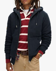 SUPERDRY D2 OVIN BORG LINED ZIPHOOD HANORAC DE BARBATI