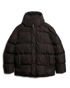 SUPERDRY D2 SDCD HOODED 5 BAFFLE SPORTS PUFFER GEACA DE BARBATI