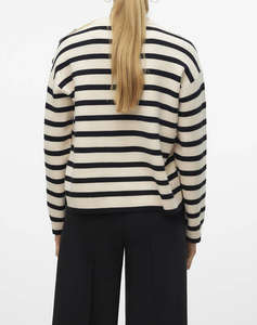 VERO MODA VMSABA LS O-NECK BUTTON PULLOVER GA NOOS