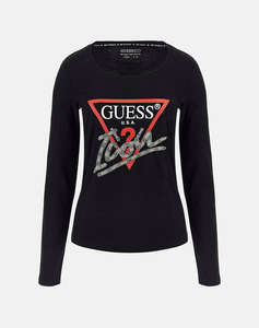 GUESS LS RN ICON TEE BLUZA DE DAMA