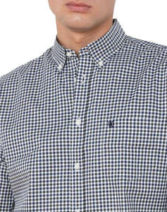 THE BOSTONIANS CAMASA CHESTER REGULAR FIT MiniCheck FLANNEL Buttondown Regular FIT