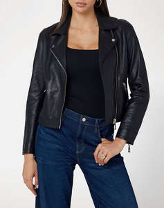 GUESS AKYRO ES REAL LEATHER MOTO JKT GEACA DE DAMA