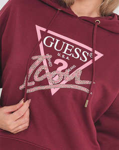 GUESS HOODED ICON SWEATSHIRT HANORAC DE DAMA