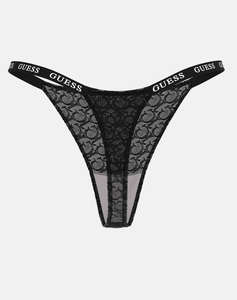 GUESS EDYTHA THONG - GJ JACQUARD MESH LENJERIE INTIMA W