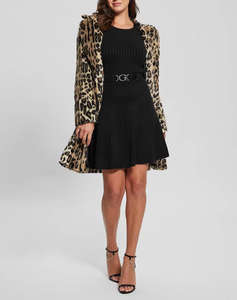 GUESS SOLANGE JACQUARD FAUX FUR JKT GEACA DE DAMA