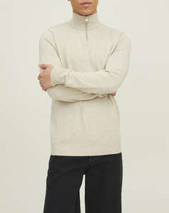 JACK&JONES JJEEMIL KNIT HALF ZIP NOOS