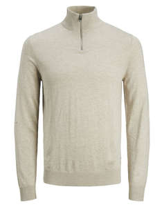 JACK&JONES JJEEMIL KNIT HALF ZIP NOOS