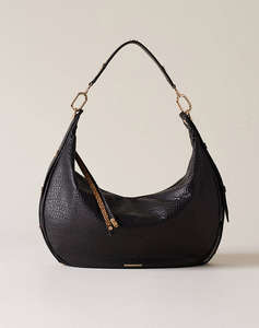 BORBONESE BORBONESE HOBO BAG LEATHER,PL ITAL.ORIGIN (Dimensiuni: 36 x 22 x 9 cm.)