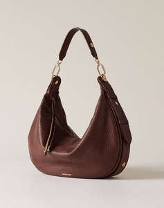 BORBONESE BORBONESE HOBO BAG LEATHER,PL ITAL.ORIGIN (Dimensiuni: 36 x 22 x 9 cm.)