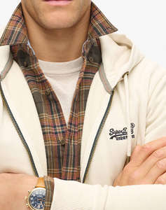 SUPERDRY D2 OVIN ESSENTIAL LOGO WASHED ZIPHOOD HANORAC DE BARBATI