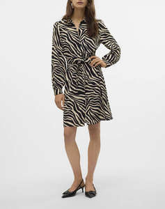 VERO MODA VMTEAGAN L/S ABK SHIRT DRESS WVN BTQ GA