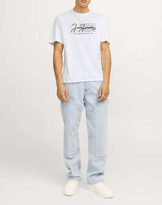 JACK&JONES JORPORTLAND BLOCK BRANDING SS CN LN